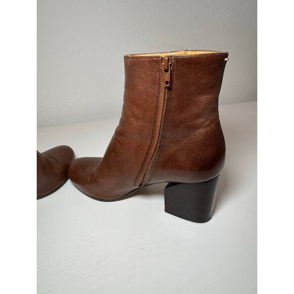 Maison Margiela Womens Brown Ankle Heel Boot Leather Size 36 Made in Italy - Picture 5 of 8